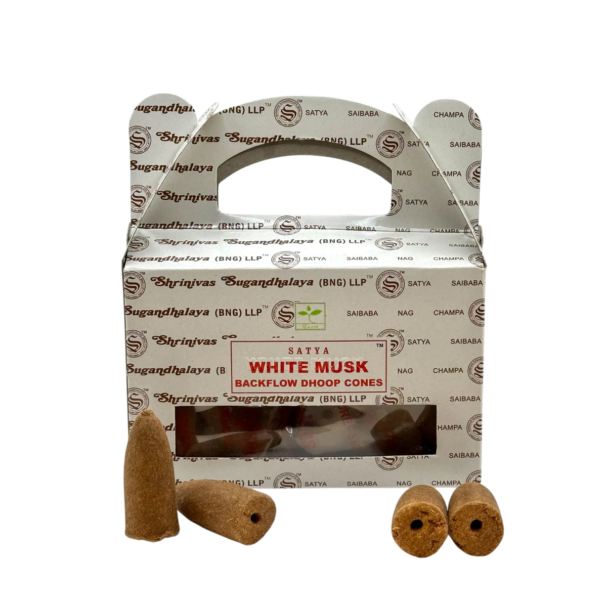 Encens Musc Blanc Backflow  24 cônes
