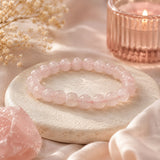 Bracelet Amour & Confiance Quartz Rose - mise en scène