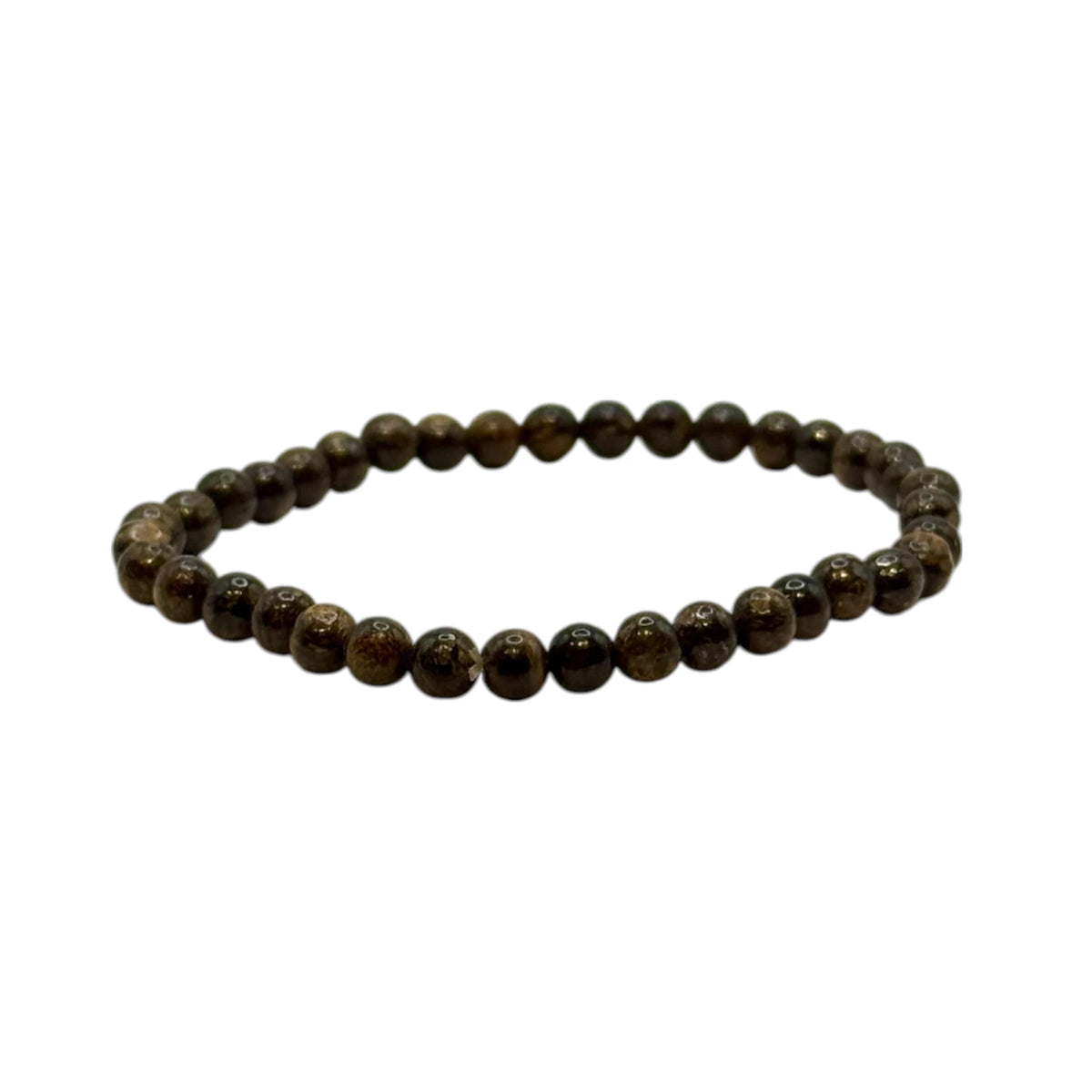 Bracelet “Force & Énergie” en Bronzite Perles Rondes