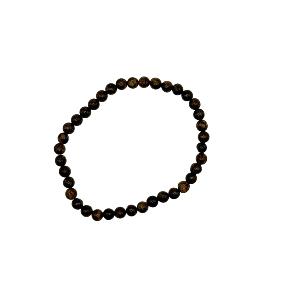 Bracelet “Force & Énergie” en Bronzite Perles Rondes