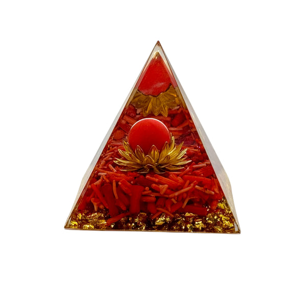 Pyramide Orgonite Fleur de Lotus 60*60mm