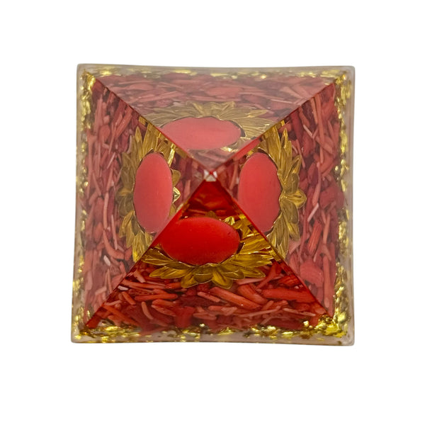 Pyramide Orgonite Fleur de Lotus 60*60mm
