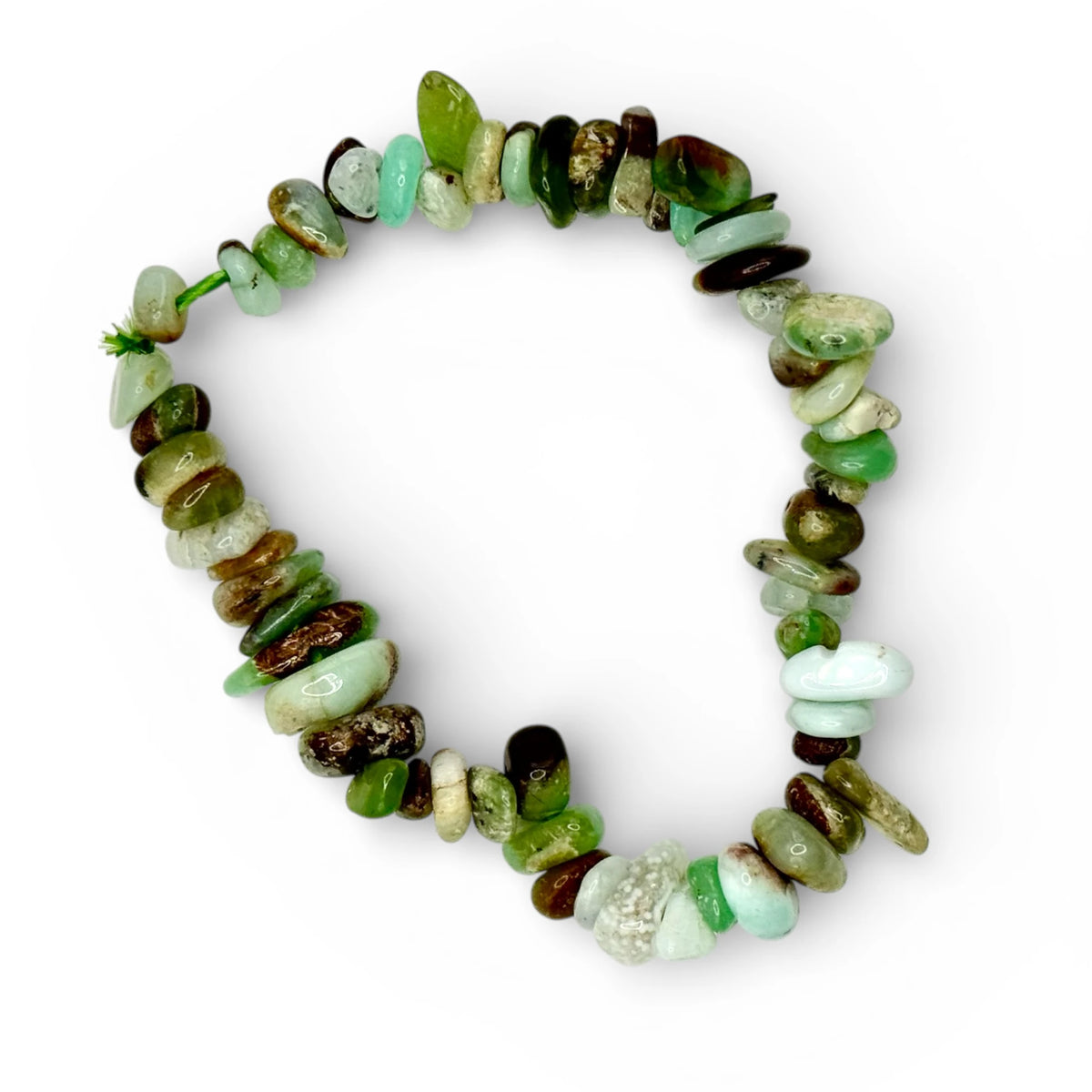 Bracelet chips Chrysoprase
