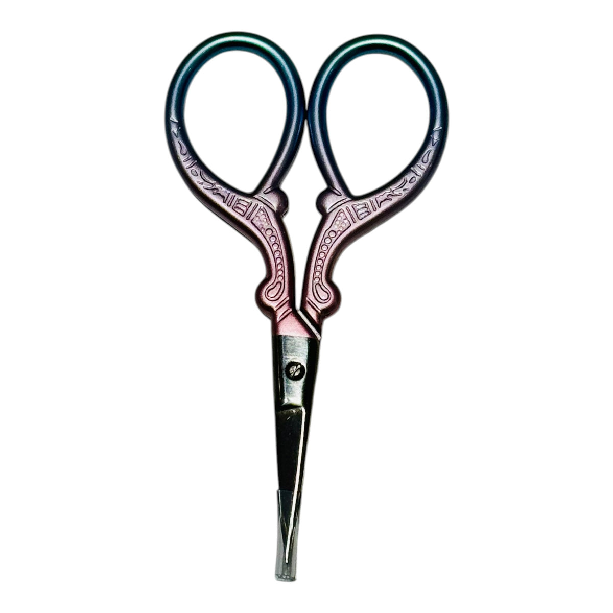 Paire de ciseaux stylés en acier inoxydable Rose et Bleue