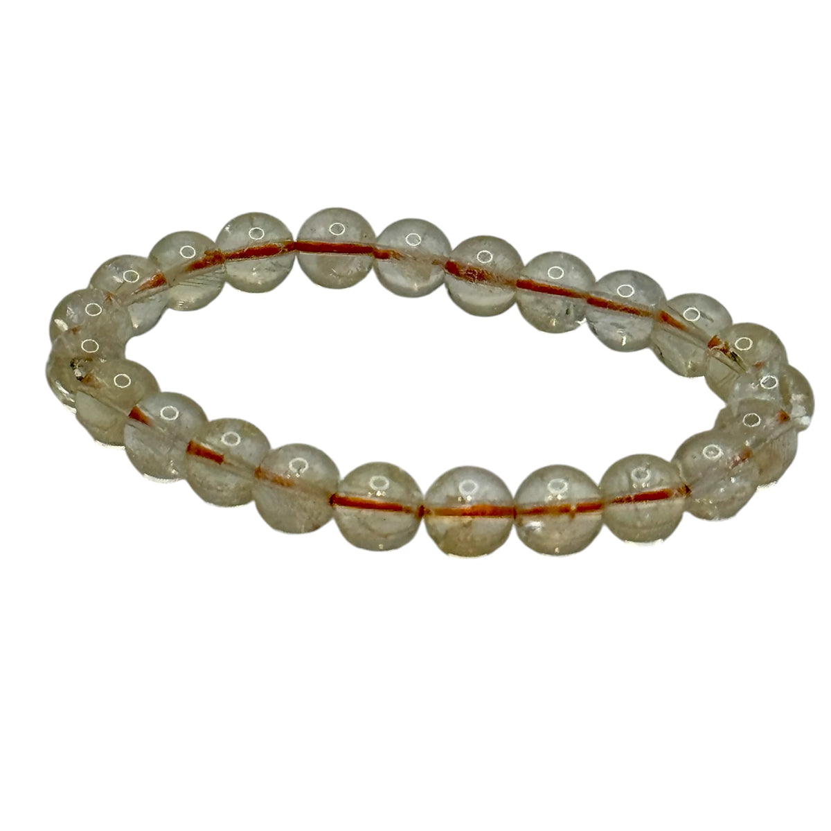 Bracelet “Joie & Prospérité” en Citrine Naturelle AA Perles Rondes