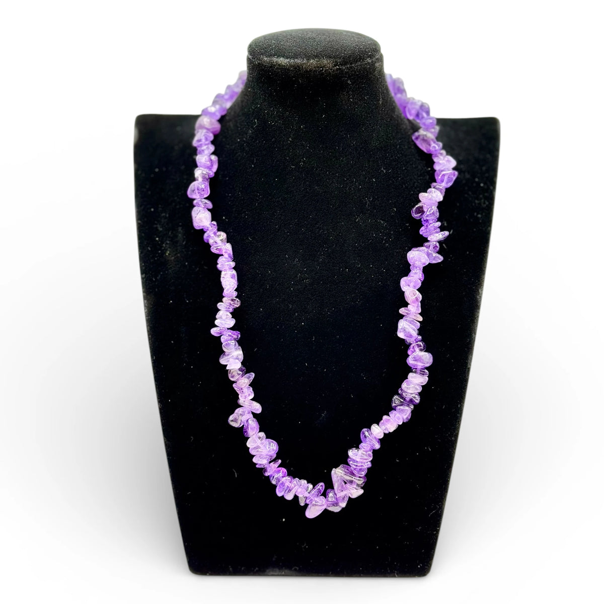 Collier baroque/chips en Améthyste 40 et 80 cm