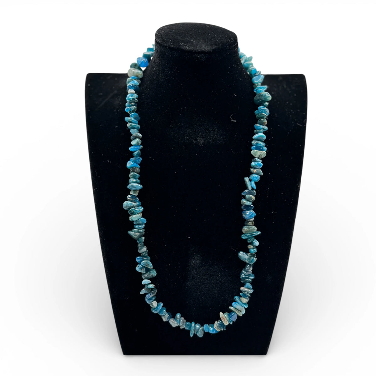 Collier baroque/chips en Apatite 40 et 80 cm