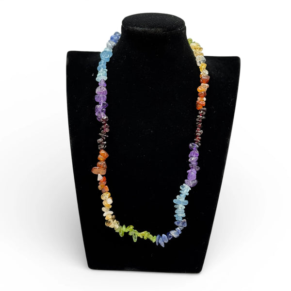 Collier baroque/chips 7 Chakras 40 et 80 cm