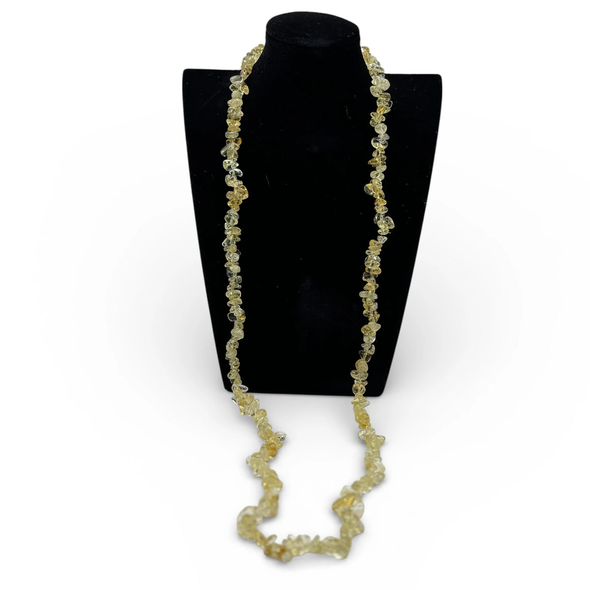 Collier baroque/chips en Citrine  chauffée 40 et 80 cm