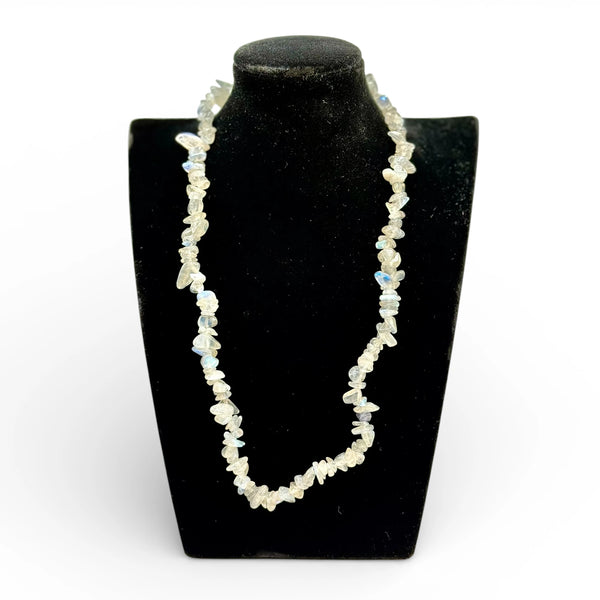 Collier baroque/chips en Labradorite 40 et 80 cm