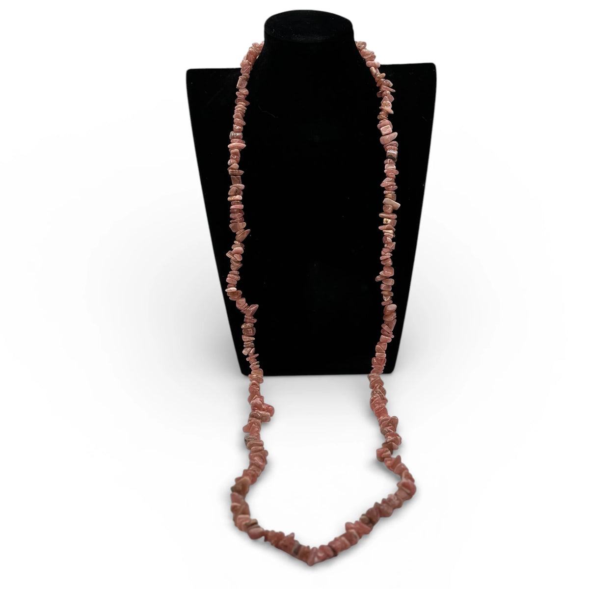 Collier baroque/chips en Rhodochrosite AA 80 cm