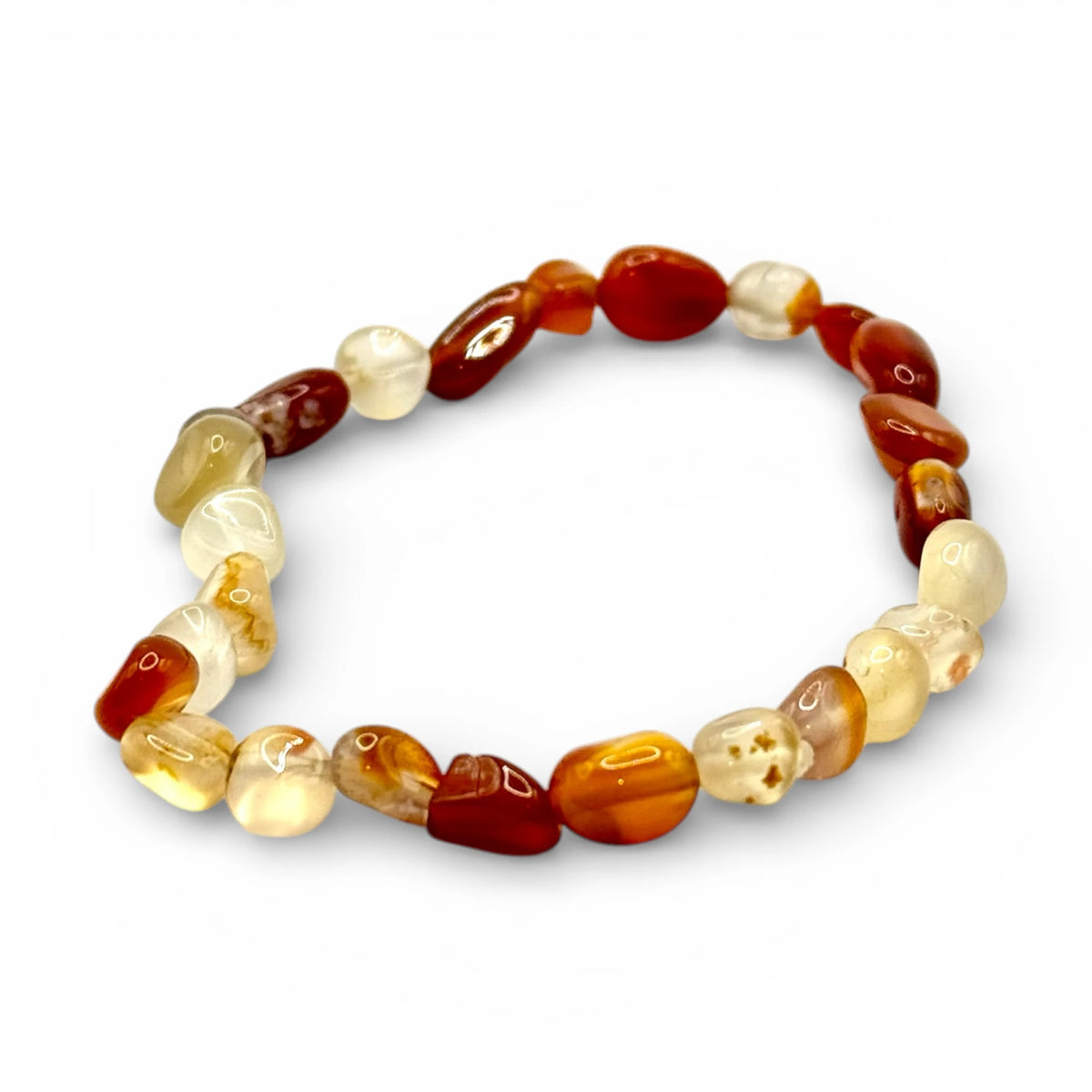 Bracelet Cornaline Pierres roulées