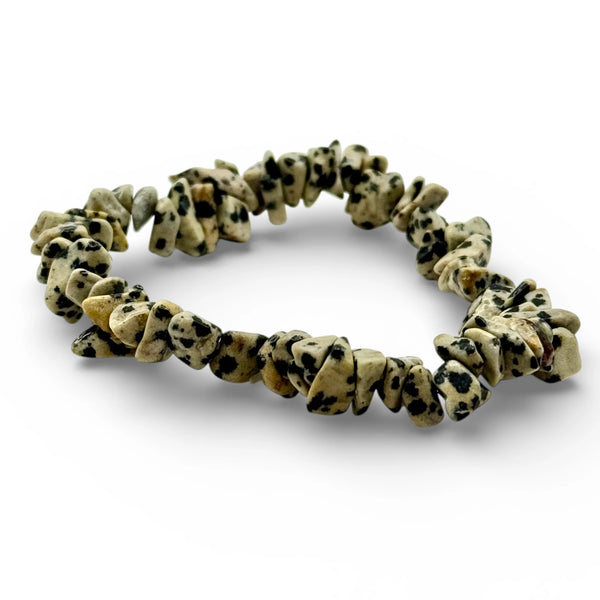 Bracelet Jaspe Dalmatien Chips/ Baroque