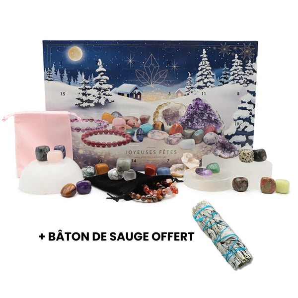 Calendrier de l'Avent "Beauté des Pierres" + Sauge Blanche offerte