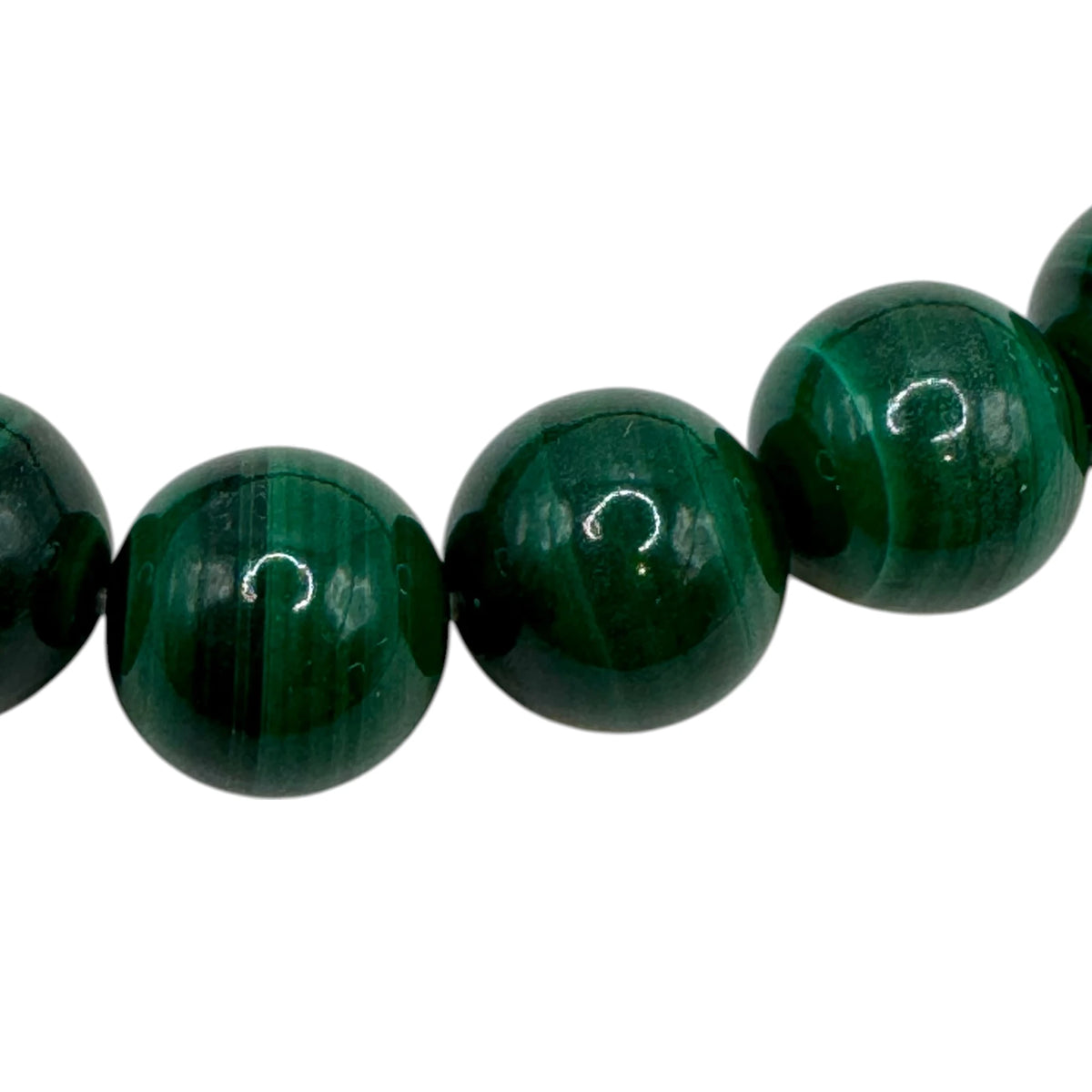 Malachite Fil de Perles Naturelle 4-6-8-10mm, env 39cm