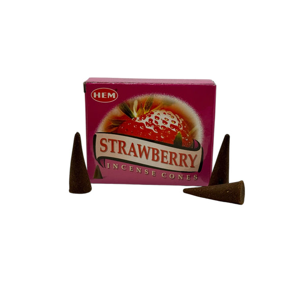 Encens Hem Fraise, cônes