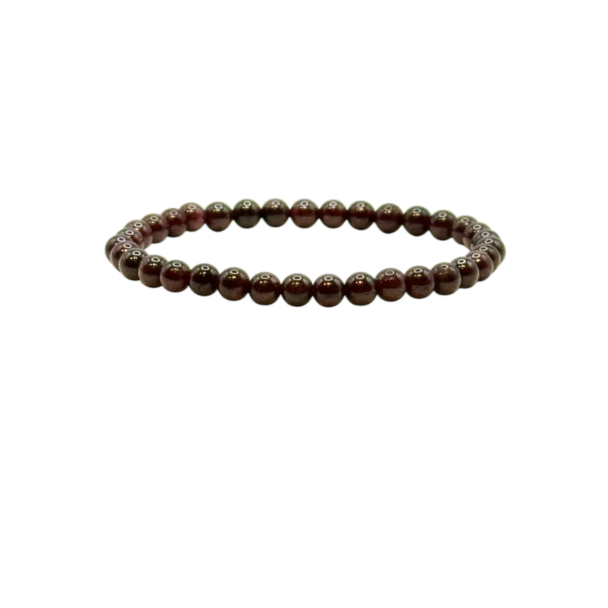 Bracelet “Vitalité & Dynamisme” en Grenat Rouge Almandin Perles Rondes