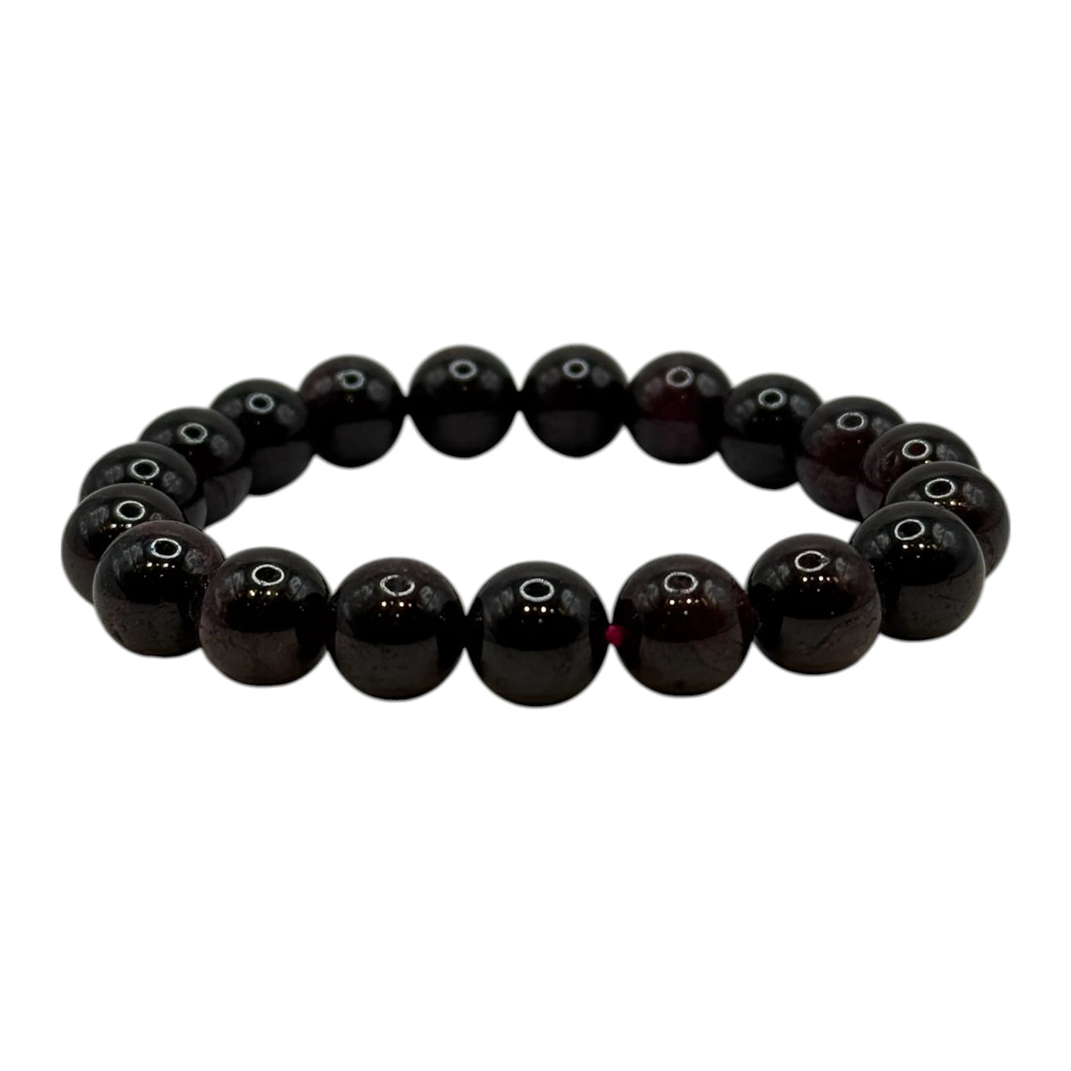 Bracelet “Vitalité & Dynamisme” en Grenat Rouge Almandin Perles Rondes