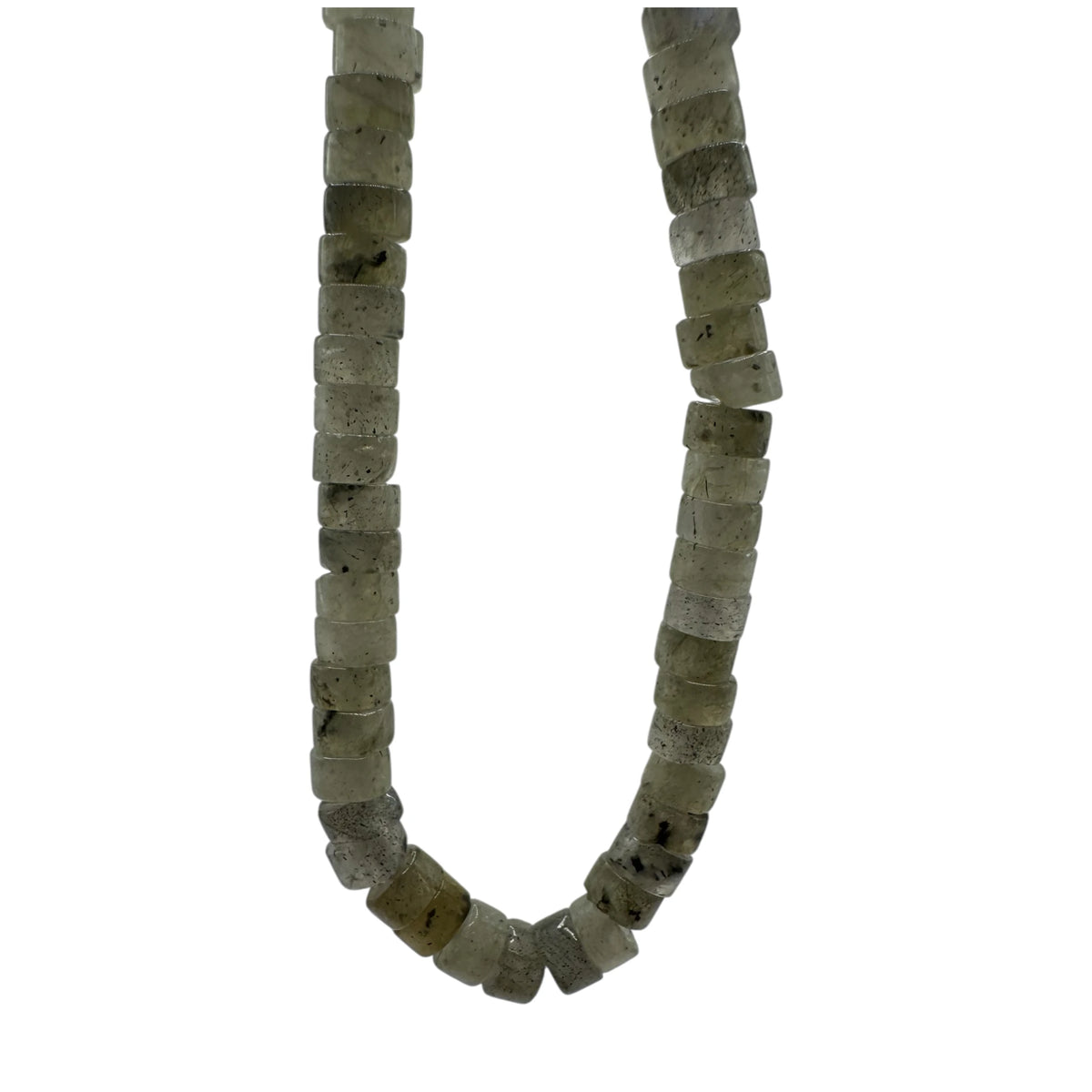 Labradorite Fil de Perles Naturelle Heishi 3.8-4.2x2-4.5mm, env 39cm