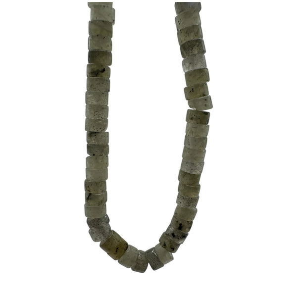 Labradorite Fil de Perles Naturelle Heishi 3.8-4.2x2-4.5mm, env 39cm
