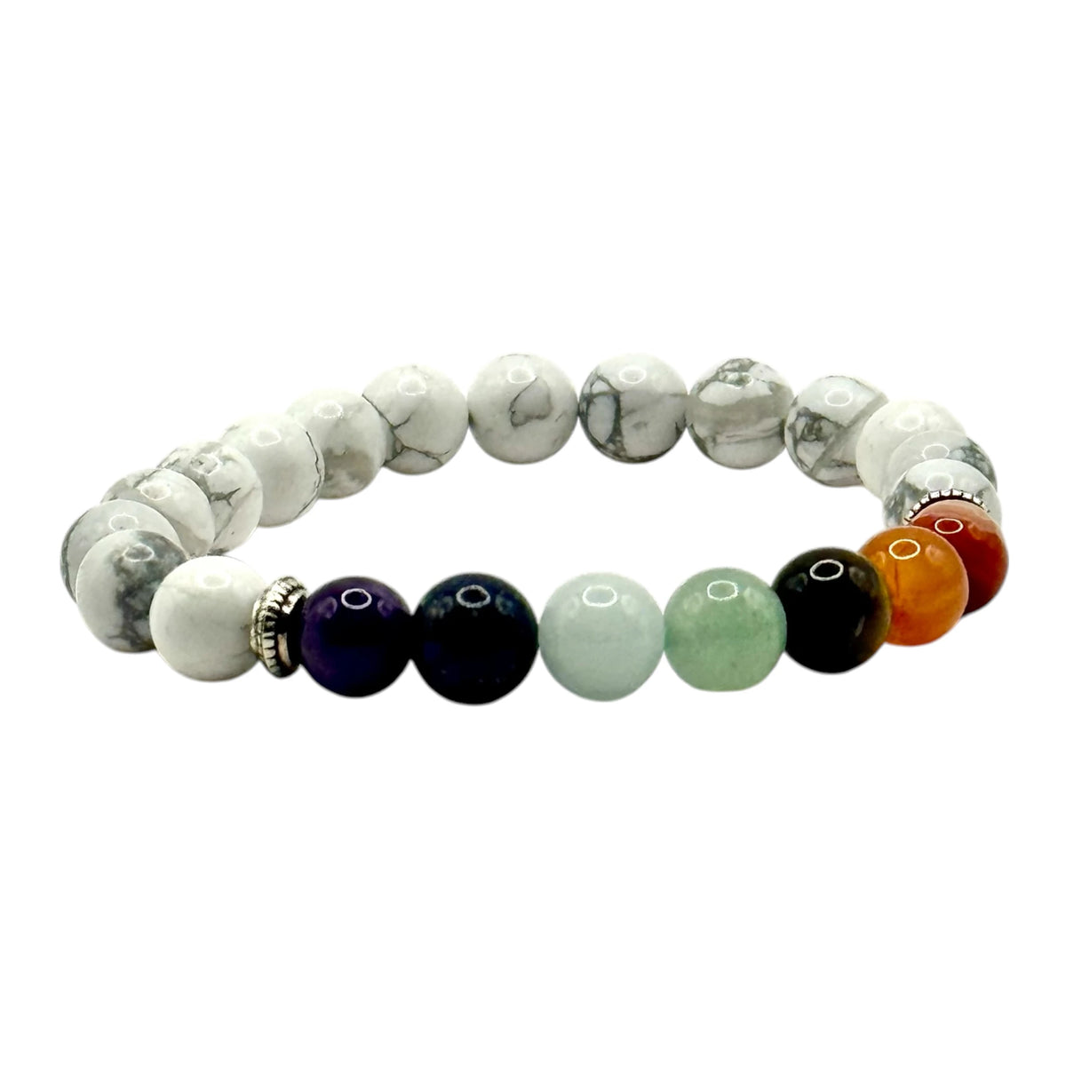 Bracelet Howlite 7 Chakras