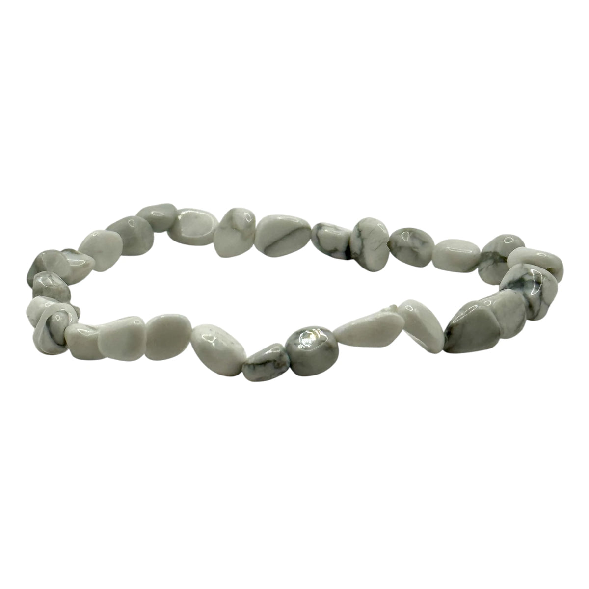 Bracelet Howlite Pierres Roulées