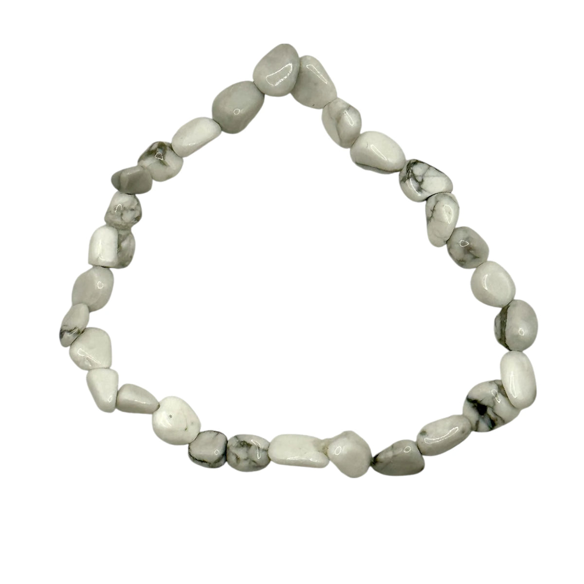 Bracelet Howlite Pierres Roulées