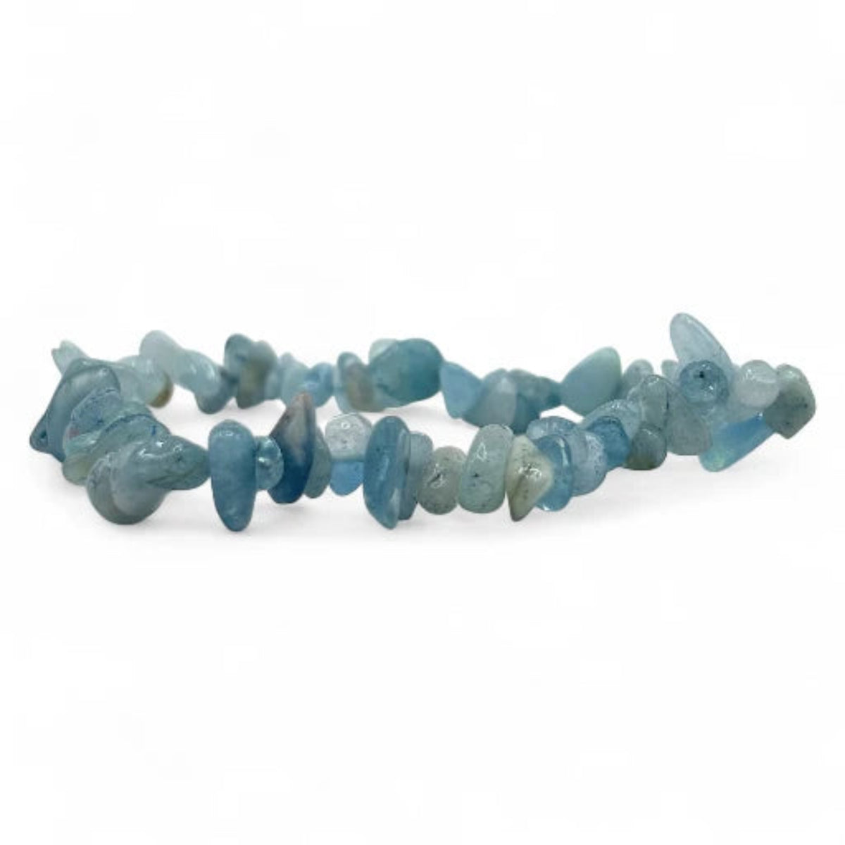 Bracelet Aigue-Marine Chips/ Baroques