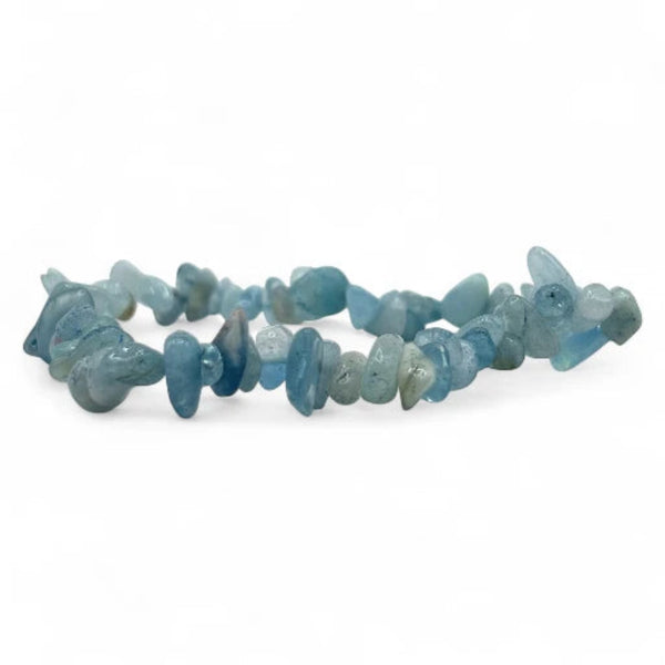 Bracelet Aigue-Marine Chips/ Baroques