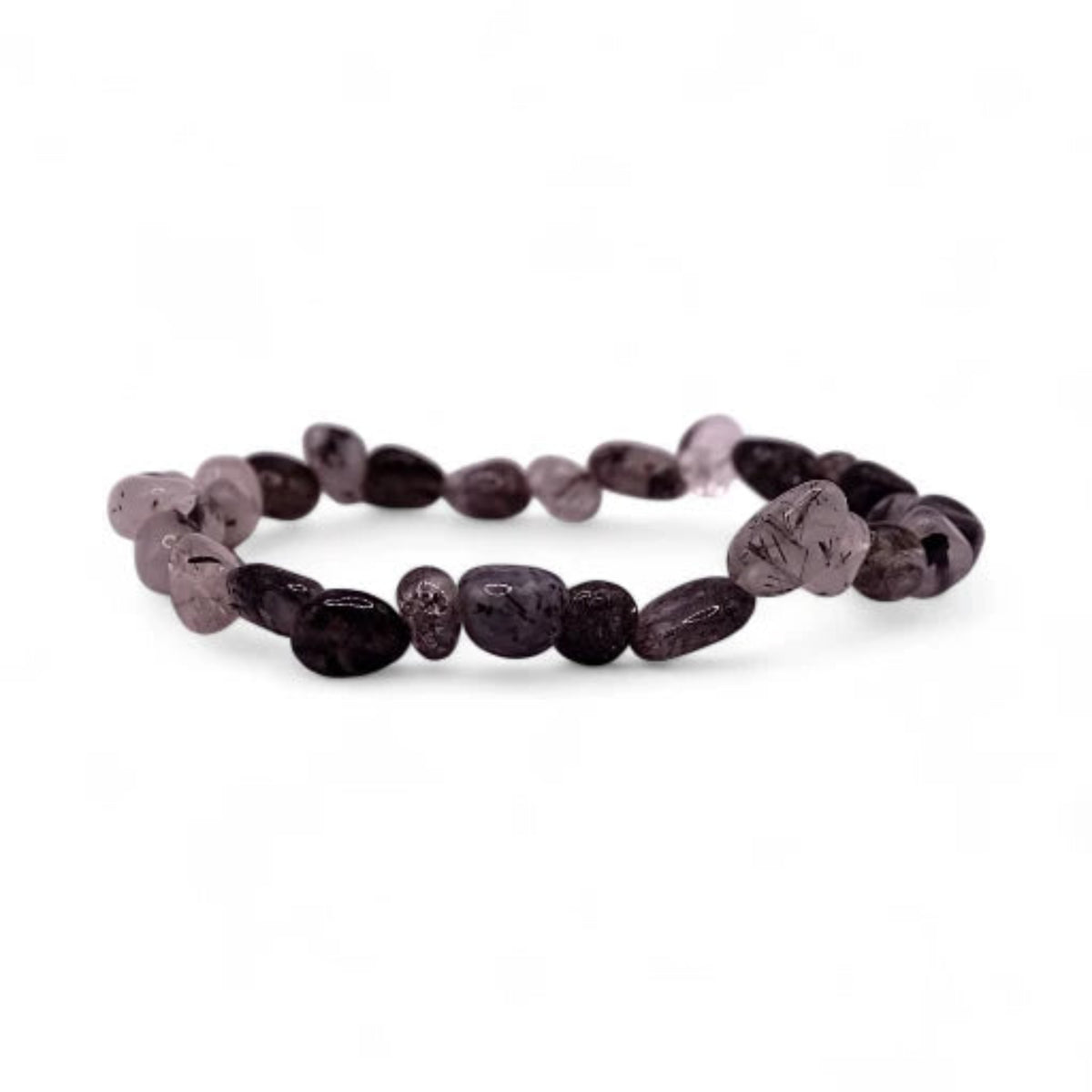 Bracelet Tourmaline Cristal de Roche Pierres Roulées