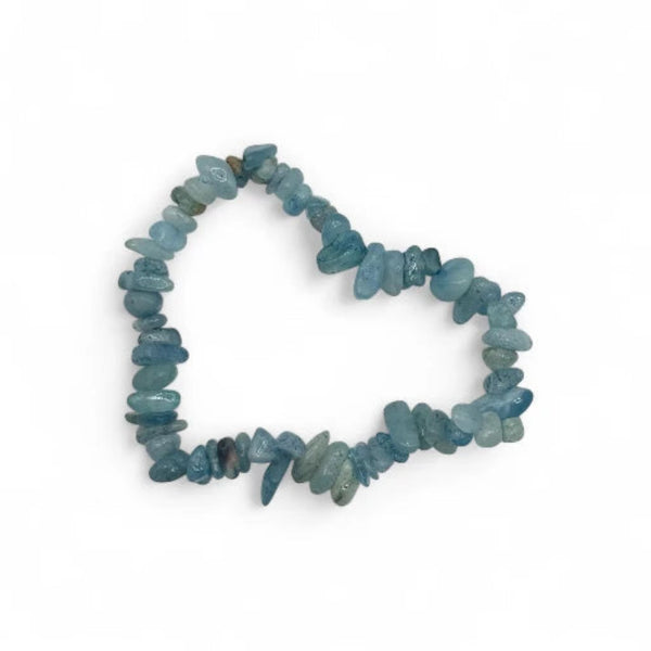 Bracelet Aigue-Marine Chips/ Baroques