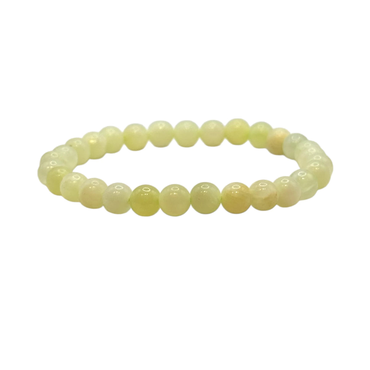 Bracelet "Chance & Prospérité" en Jade de Chine Perles Rondes