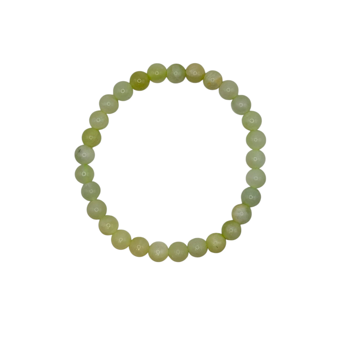 Bracelet "Chance & Prospérité" en Jade de Chine Perles Rondes