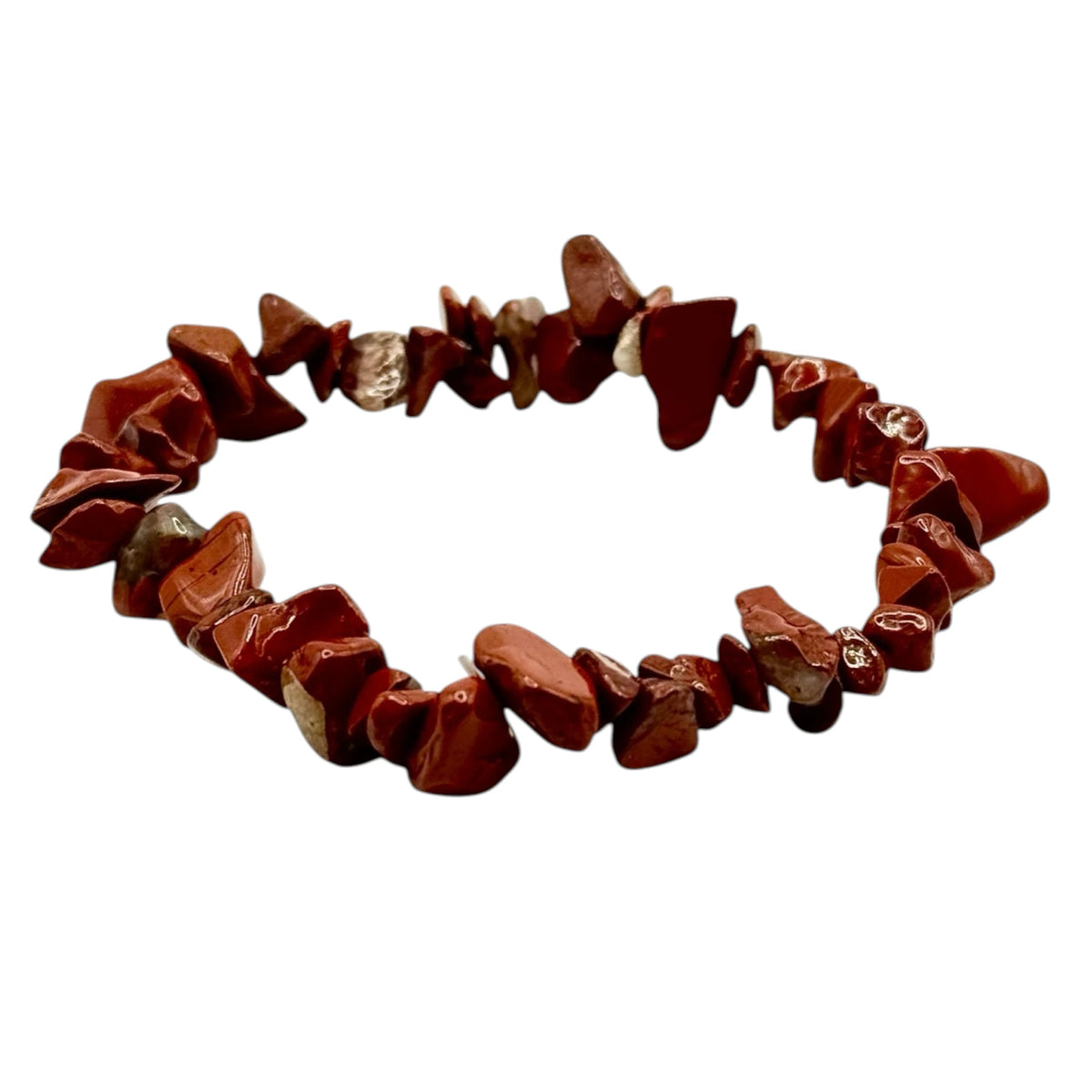 Bracelet Jaspe Rouge Chips/ Baroques
