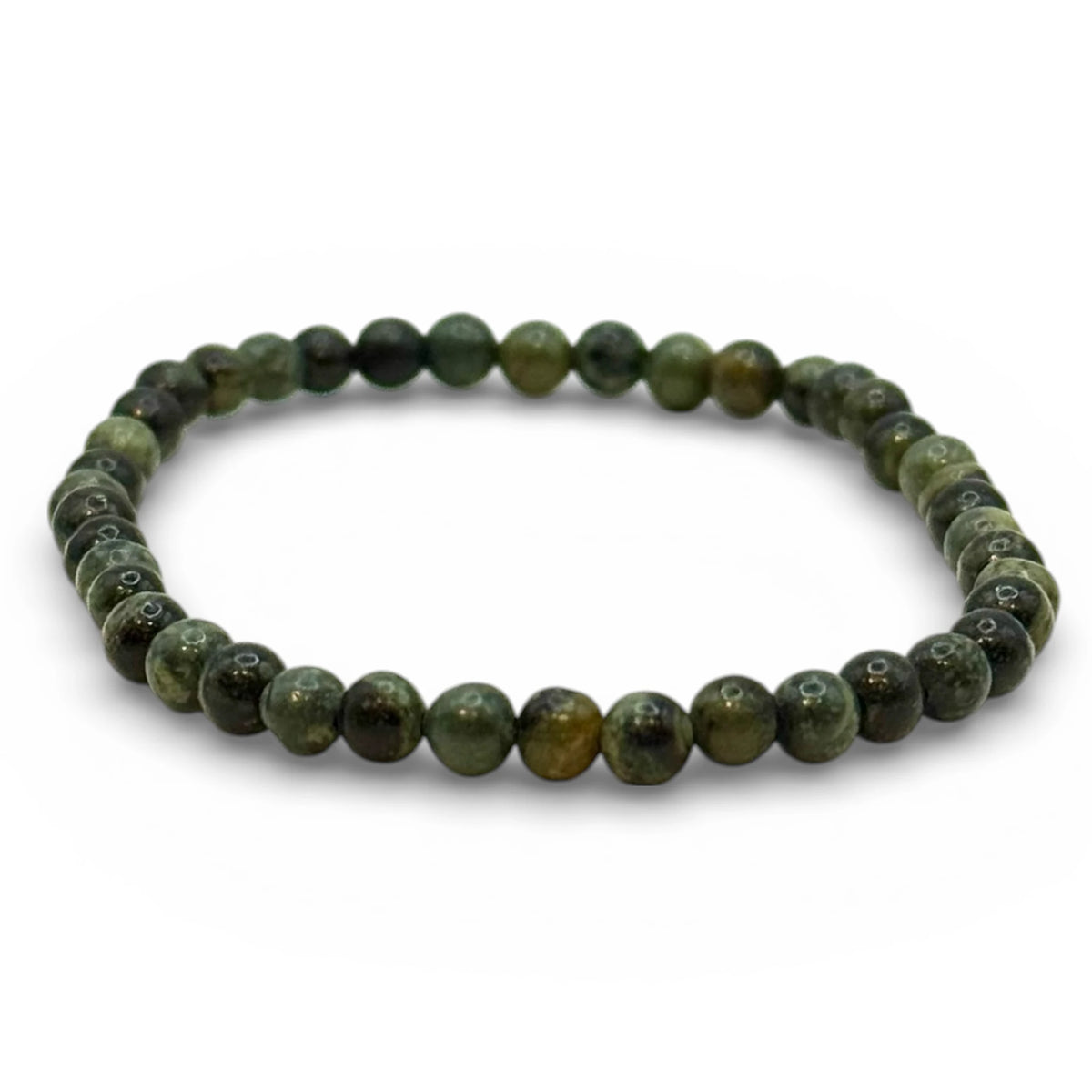 Bracelet "Lâcher-Prise & Bien-Être" en Jaspe Kambaba Perles Rondes