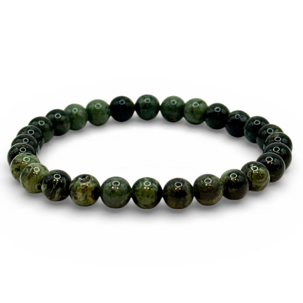 Bracelet "Lâcher-Prise & Bien-Être" en Jaspe Kambaba Perles Rondes