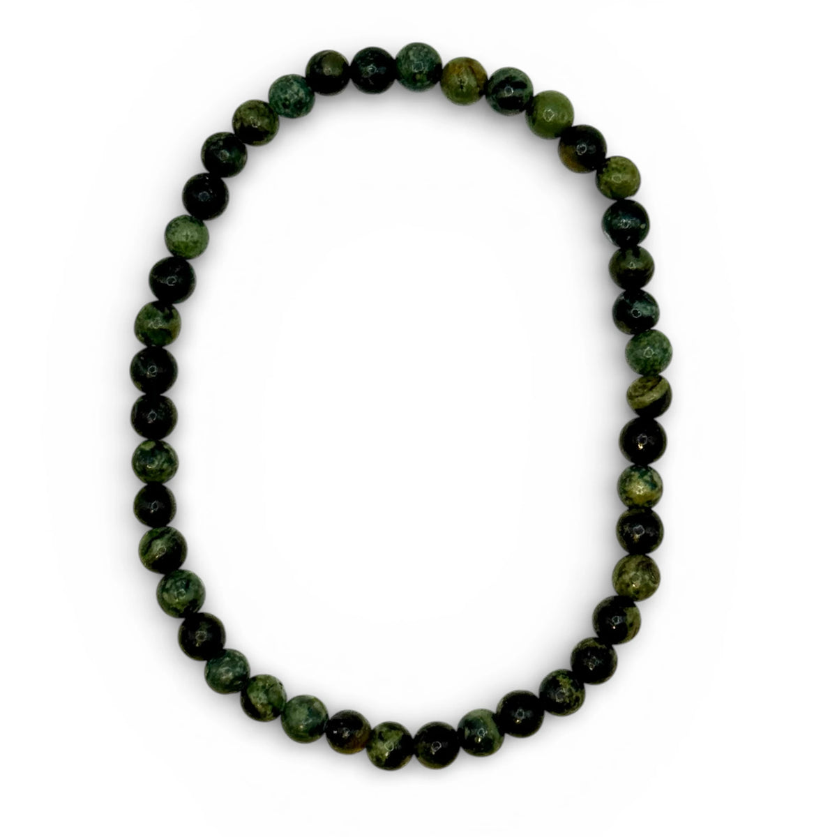 Bracelet "Lâcher-Prise & Bien-Être" en Jaspe Kambaba Perles Rondes