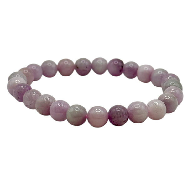 Bracelet "Amour & Guérison" en Kunzite AA Perles Rondes