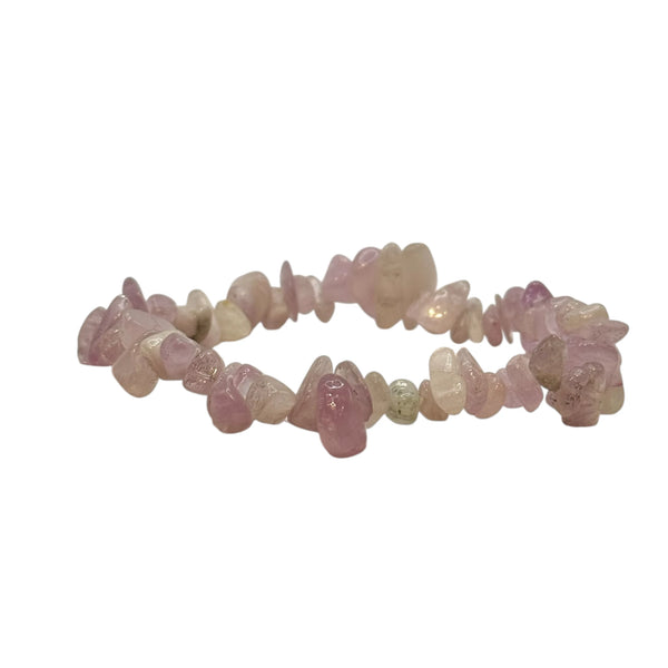 Bracelet Kunzite Chips/ Baroque AA