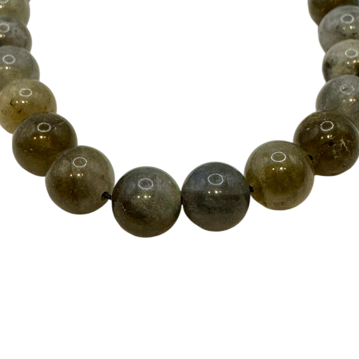 Labradorite Fil de Perles Naturelle 4-6-8mm, env 39cm