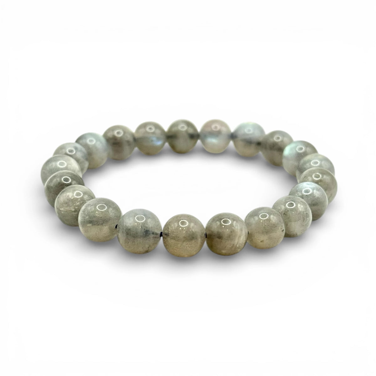 Bracelet "Protection & Intuition" en Labradorite AA Perles Rondes
