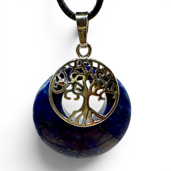 Pendentif Lapis Lazuli et Arbre de Vie