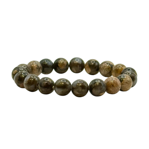 Bracelet "Sérénité & Confiance" en Libérite Perles Rondes