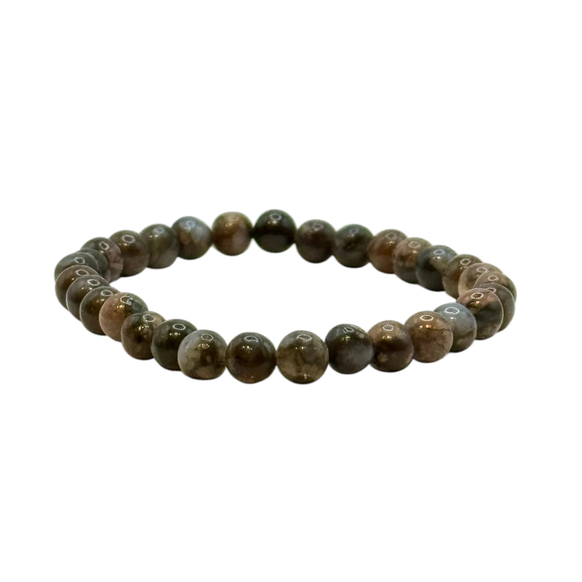Bracelet "Sérénité & Confiance" en Libérite Perles Rondes