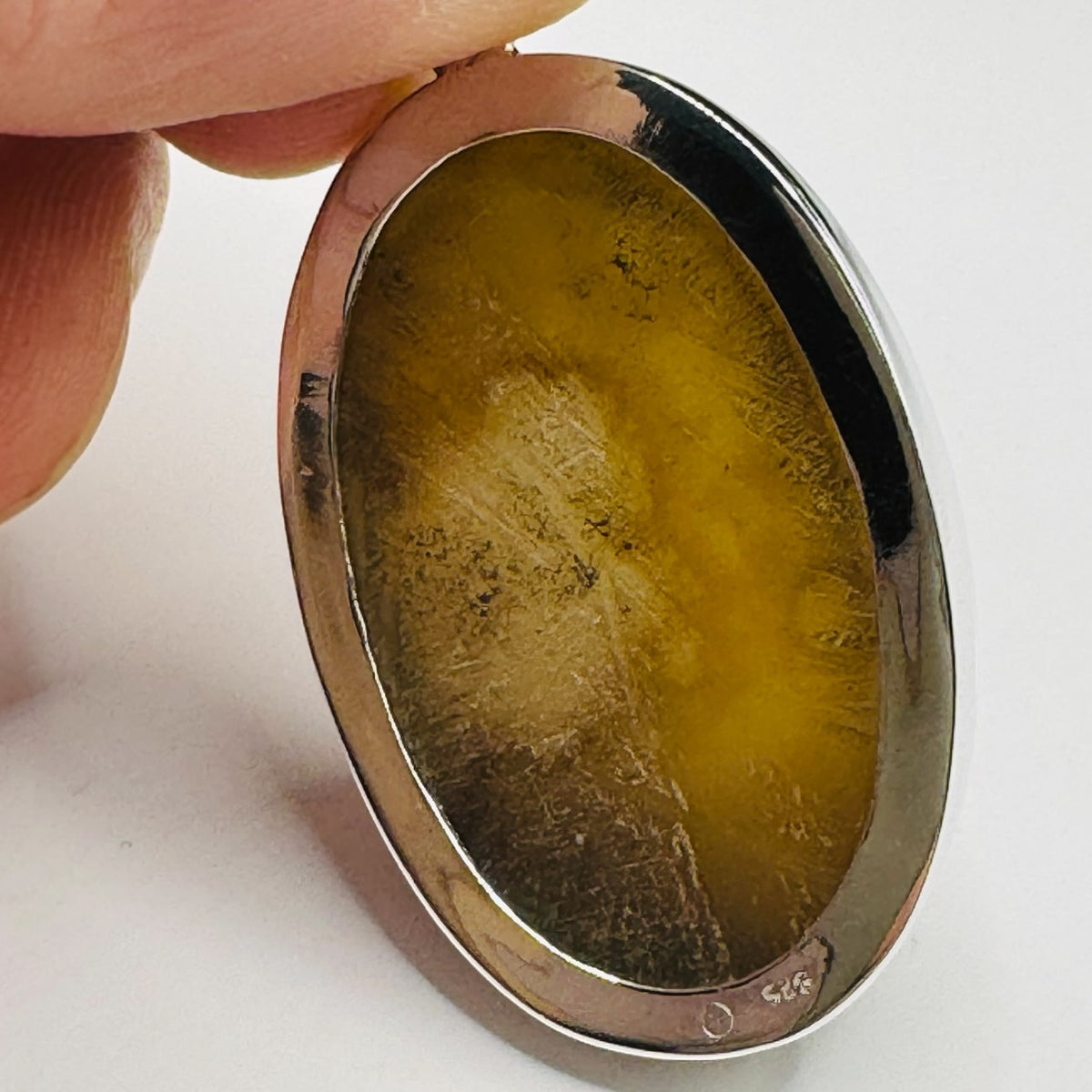 Pendentif Druse Agate Botswana Argent 925 Lot 10