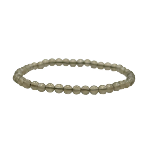 Bracelet "Apaisement & Harmonie" en Pierre de Lune Grise Perles Rondes
