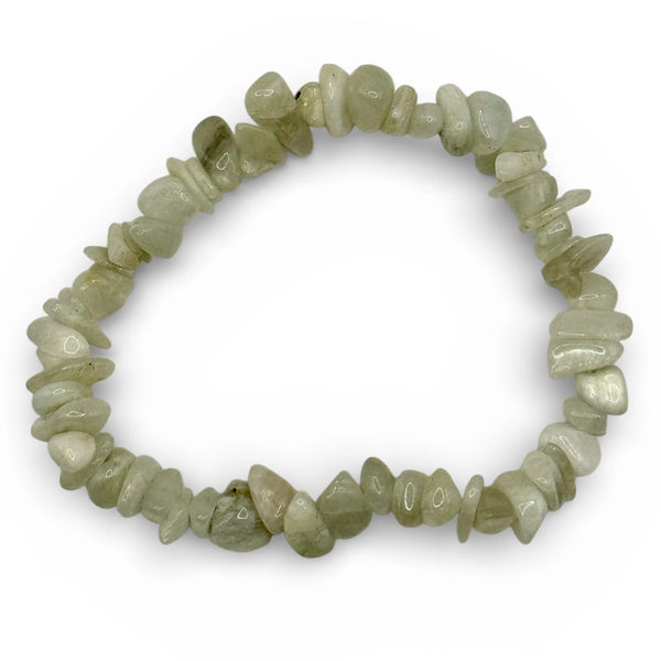 Bracelet Pierre de Lune Blanche A Chips/ Baroque