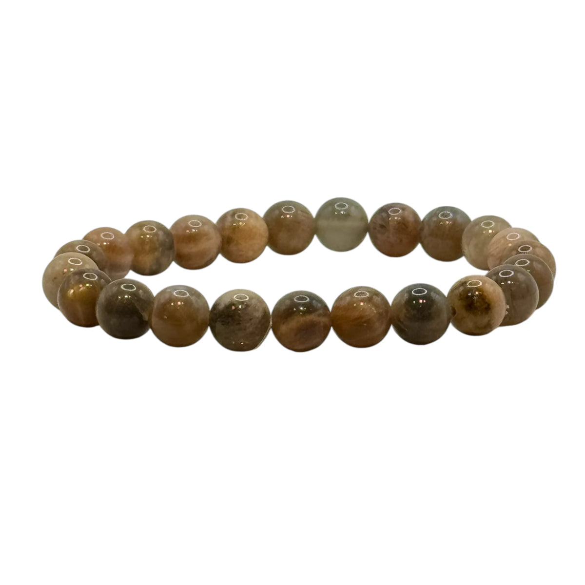 Bracelet "Chance & Vitalité" en Pierre du Soleil Noire Perles Rondes