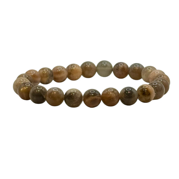 Bracelet "Chance & Vitalité" en Pierre du Soleil Noire Perles Rondes