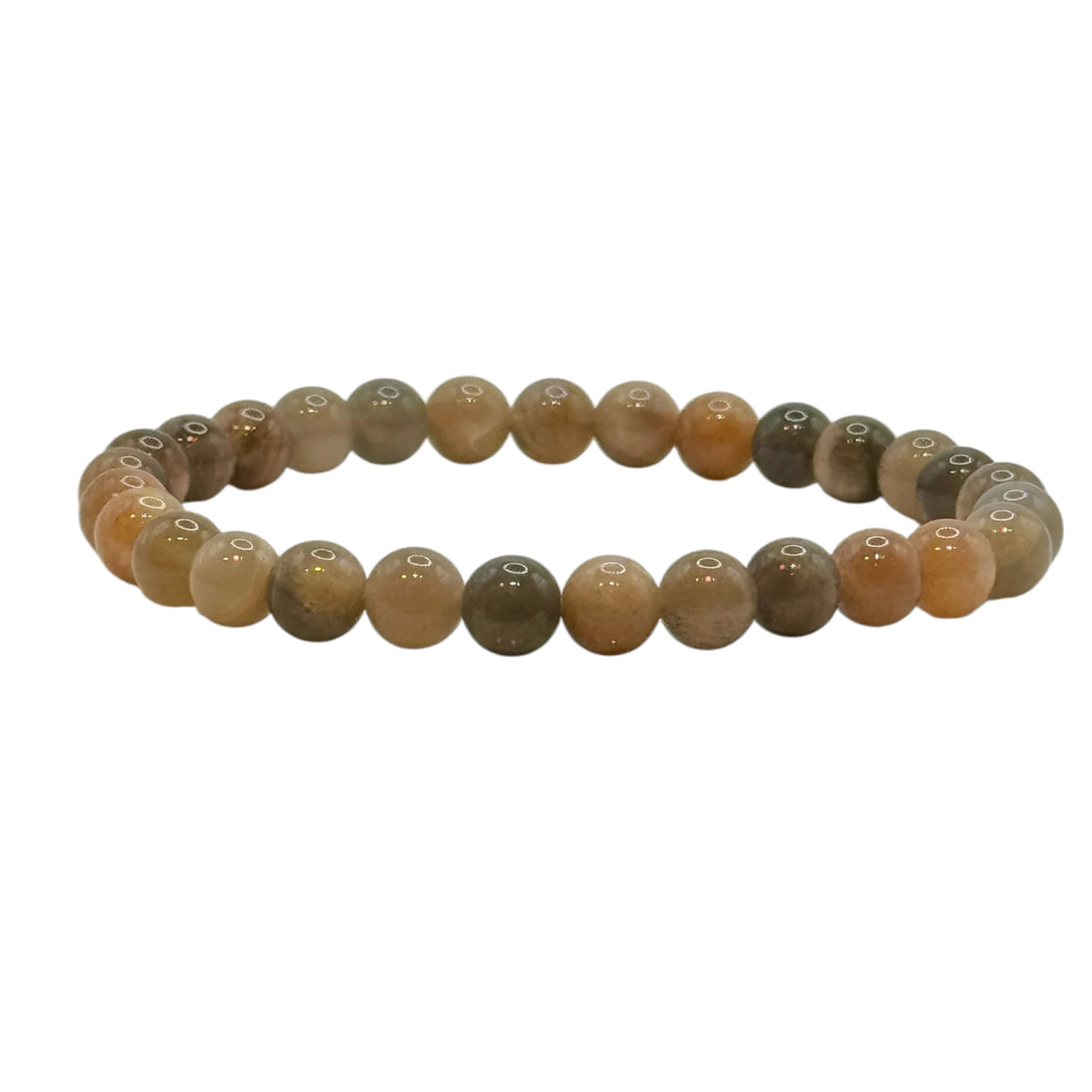 Bracelet "Chance & Vitalité" en Pierre du Soleil Noire Perles Rondes